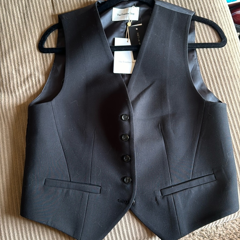 The Frankie Shop GELSO WAISTCOAT - BLACK - Picture 4 of 7